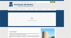 Desktop Screenshot of haciendadelmolino.es